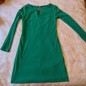 Vince Camuto Vibrant Green Midi Dress